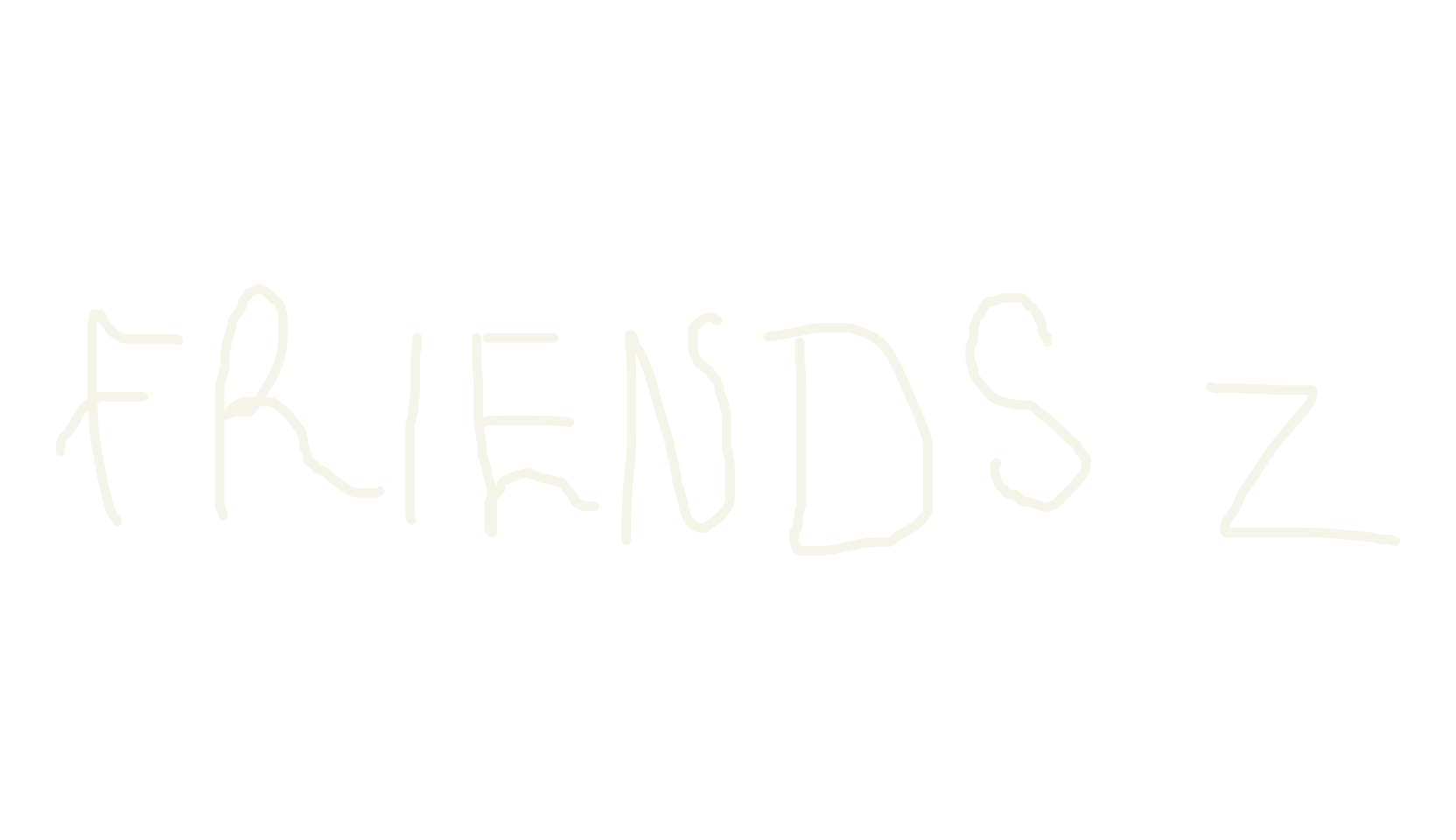 Friends Z, cat font preview