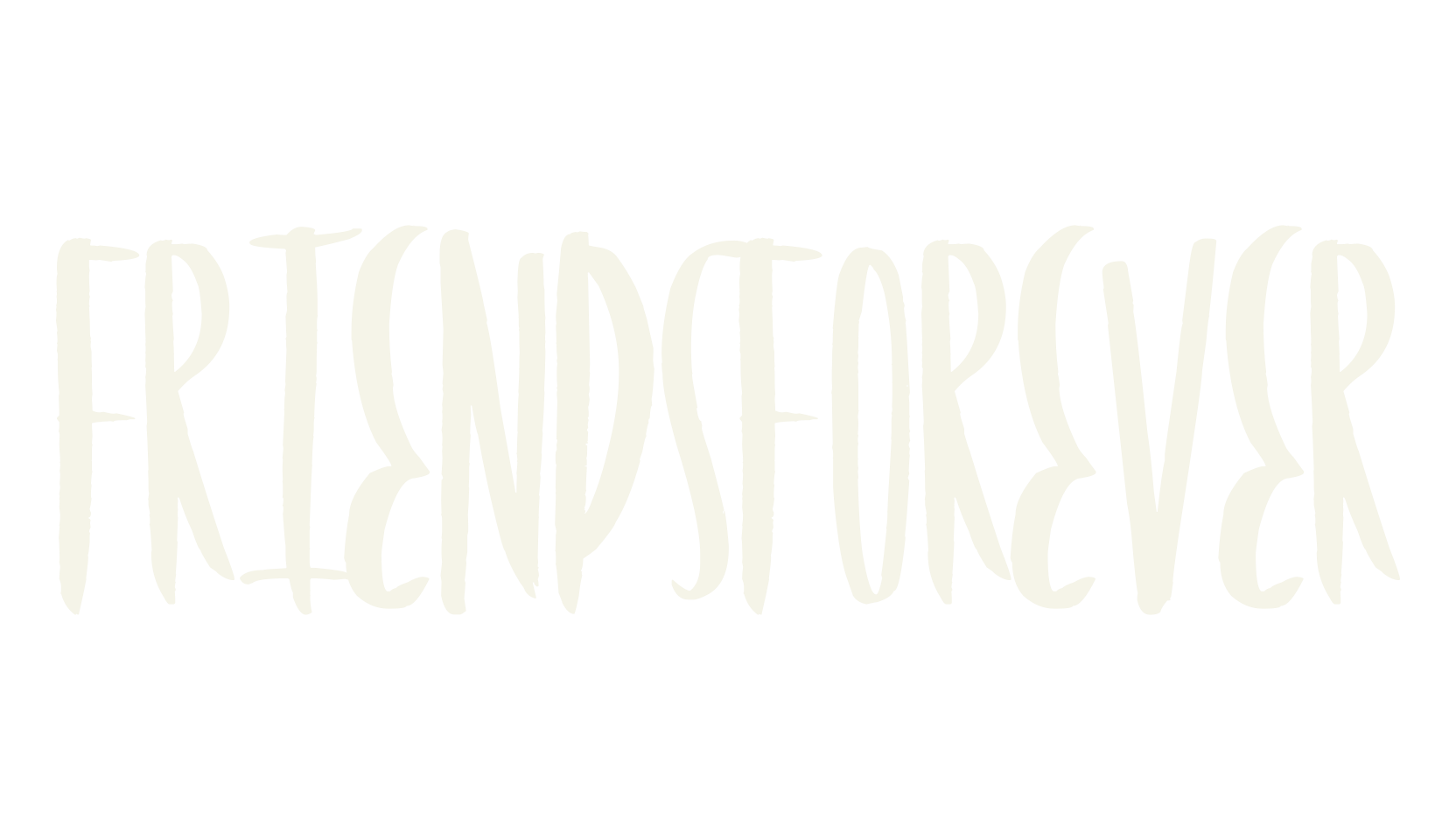 FriendsForever, handwriting font preview
