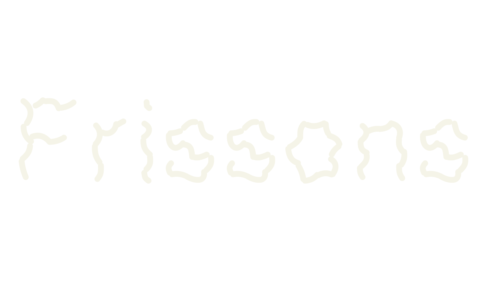 Frissons, display font preview