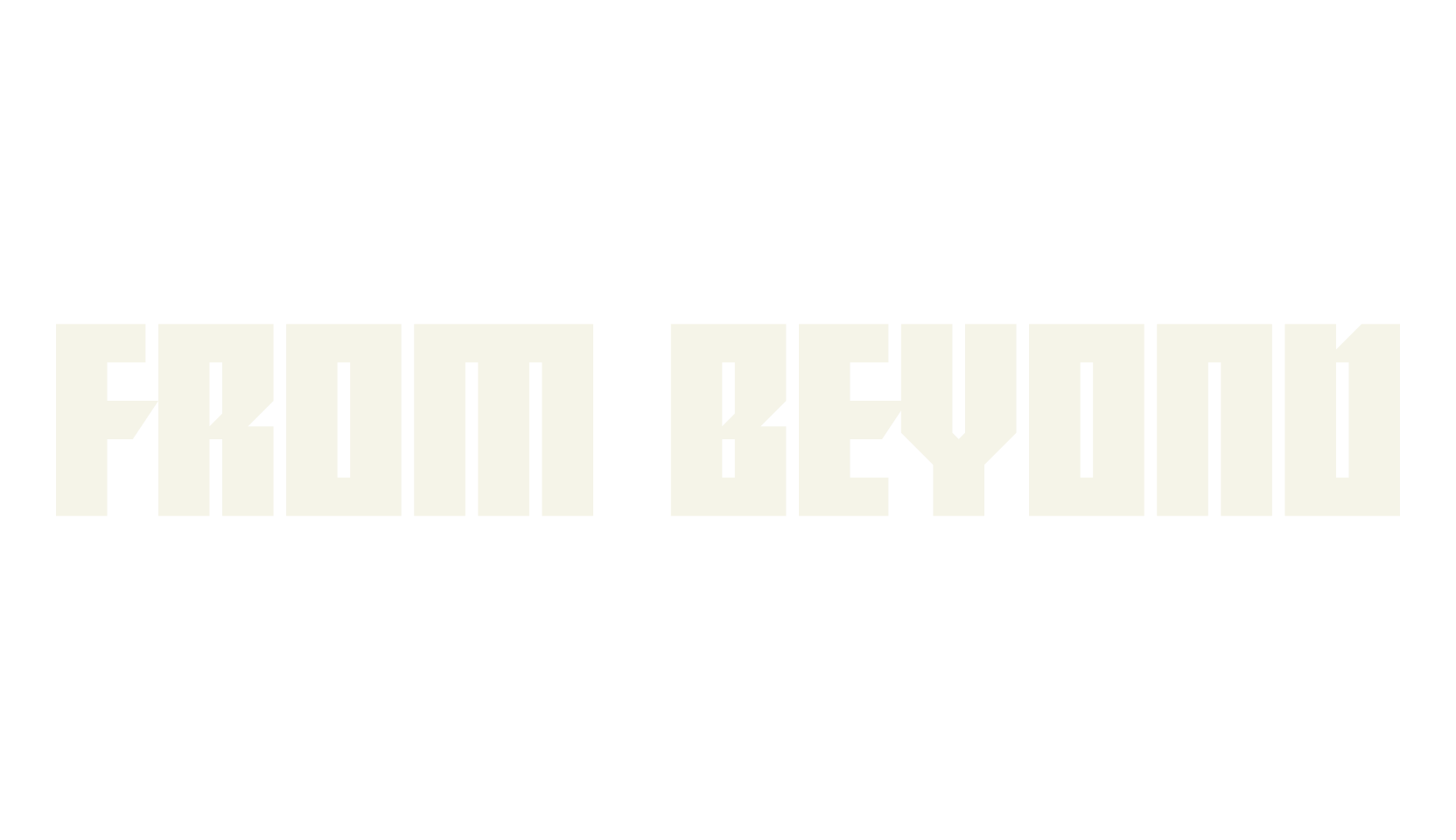 From Beyond, fantasy font preview