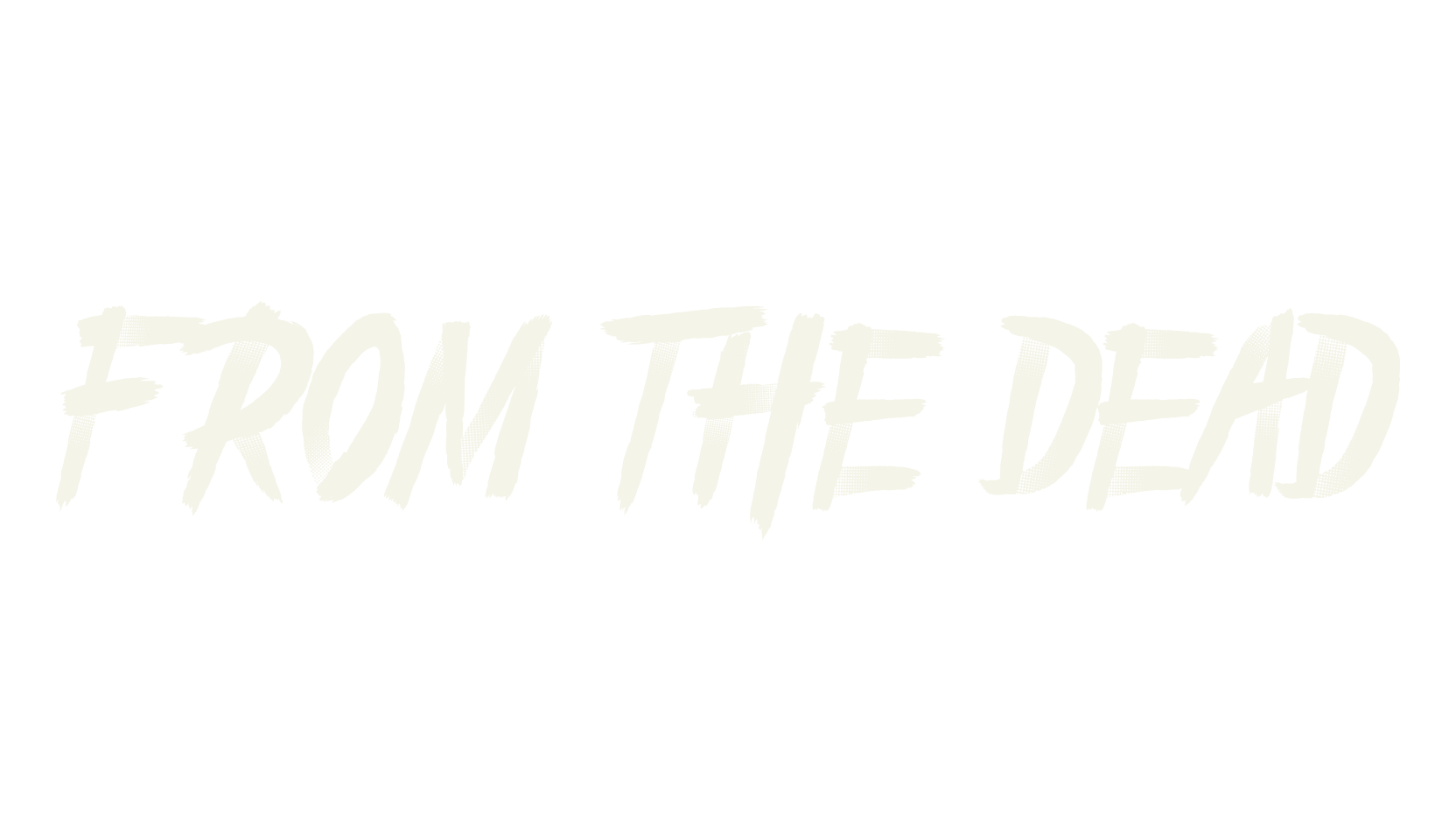 From the Dead, horror font preview