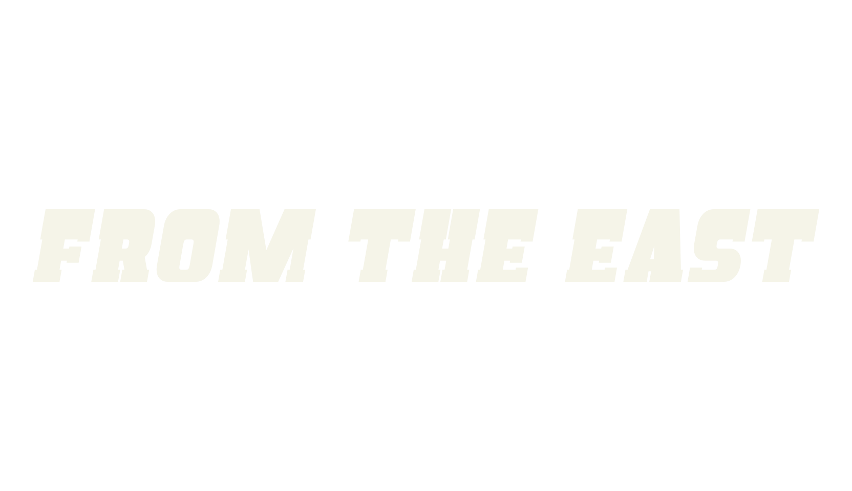 From The East, bold font preview
