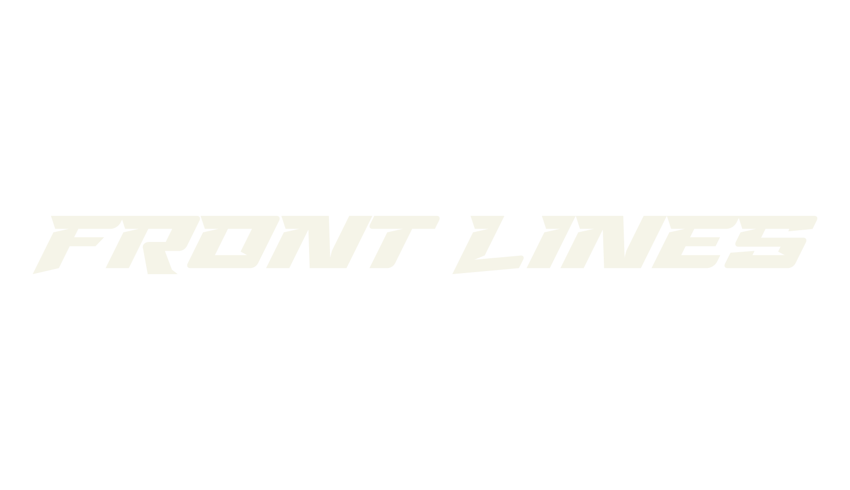 Front Lines, sports font preview