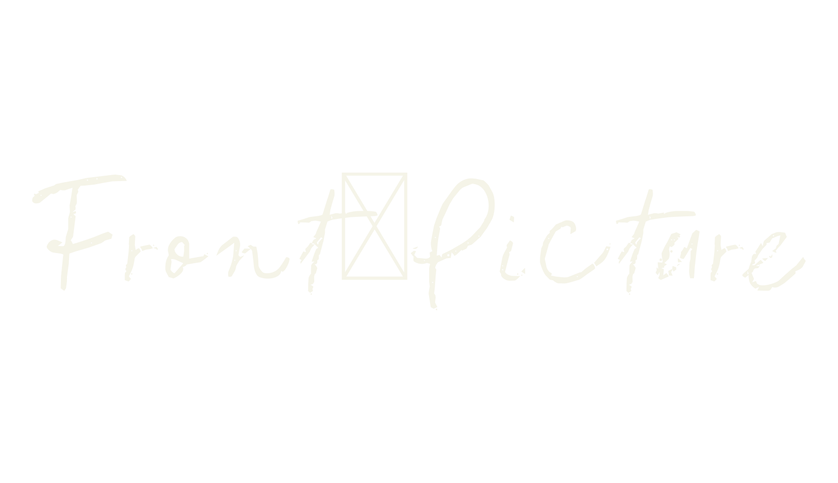 Front Picture, handwritten font preview