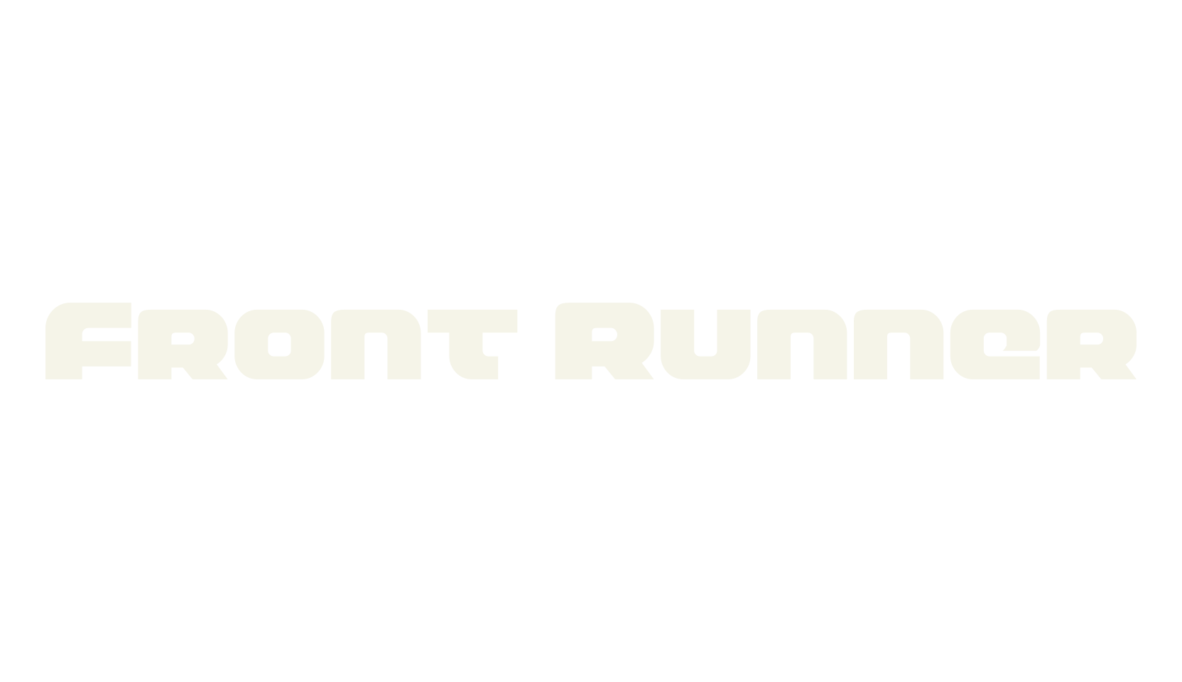 Front Runner, display market font preview