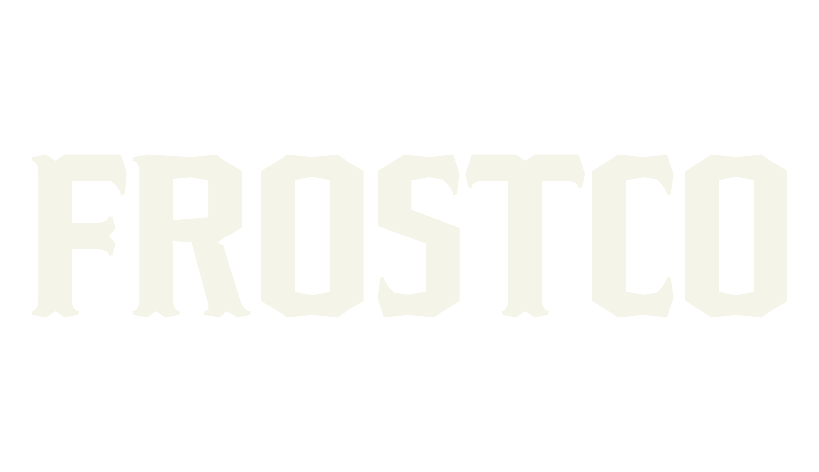 Frostco, display market font preview