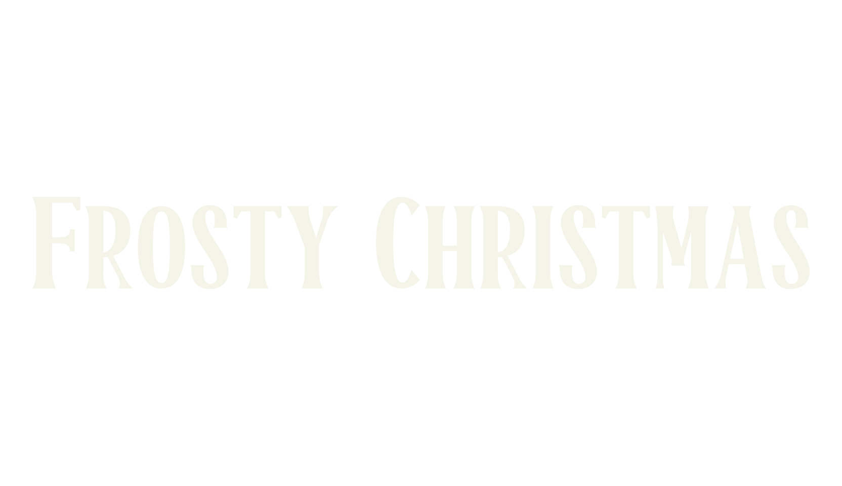 Frosty Christmas, christmas font preview