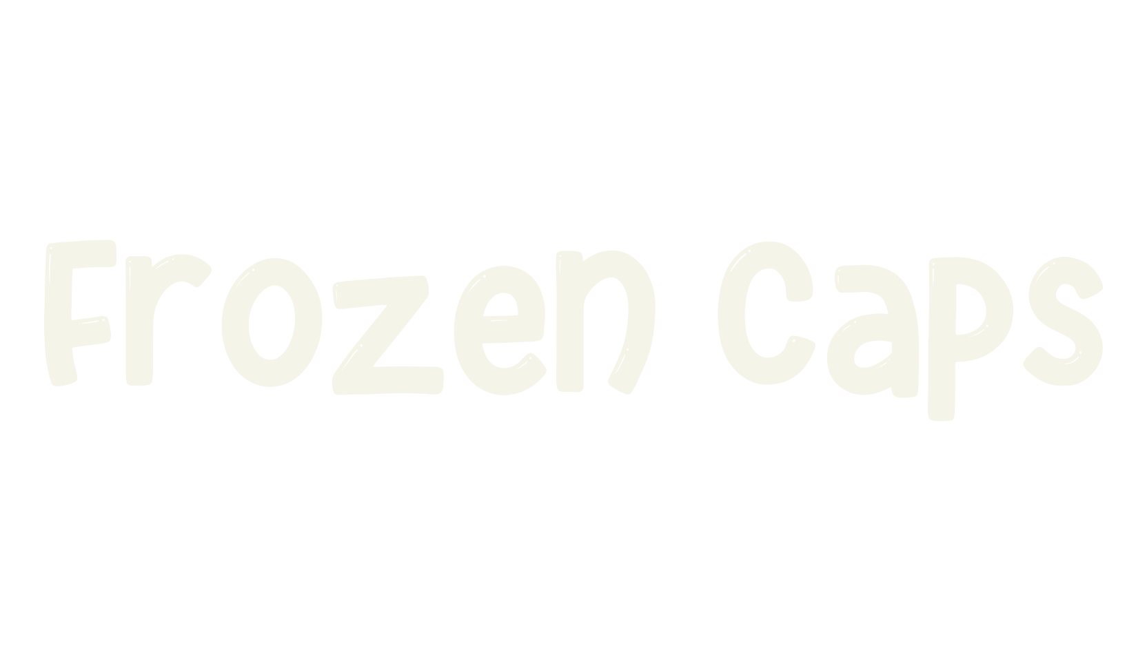 Frozen Caps, cute font preview