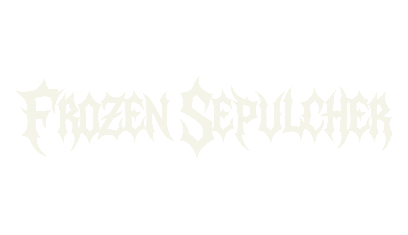 Frozen Sepulcher, metal font preview