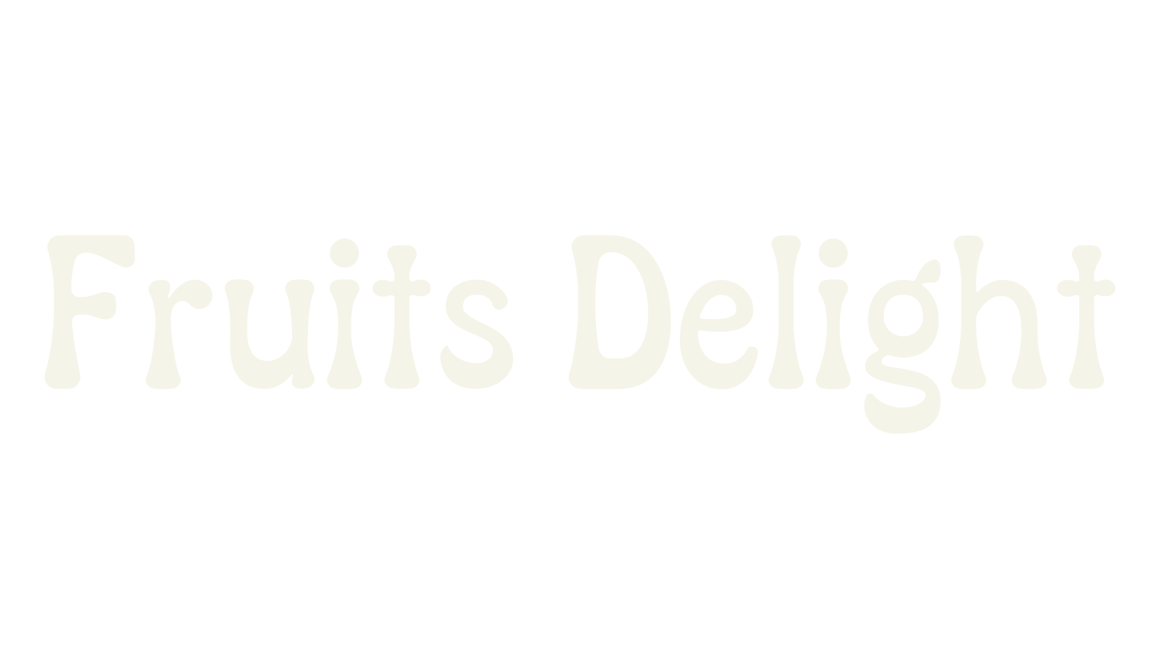 Fruits Delight, serif font preview