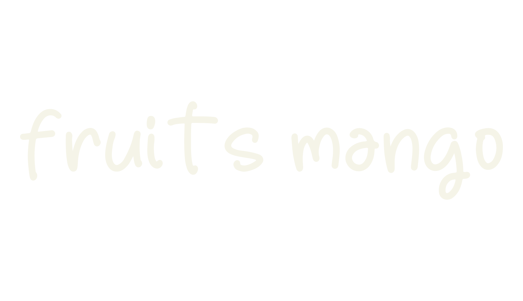fruits mango, script font preview