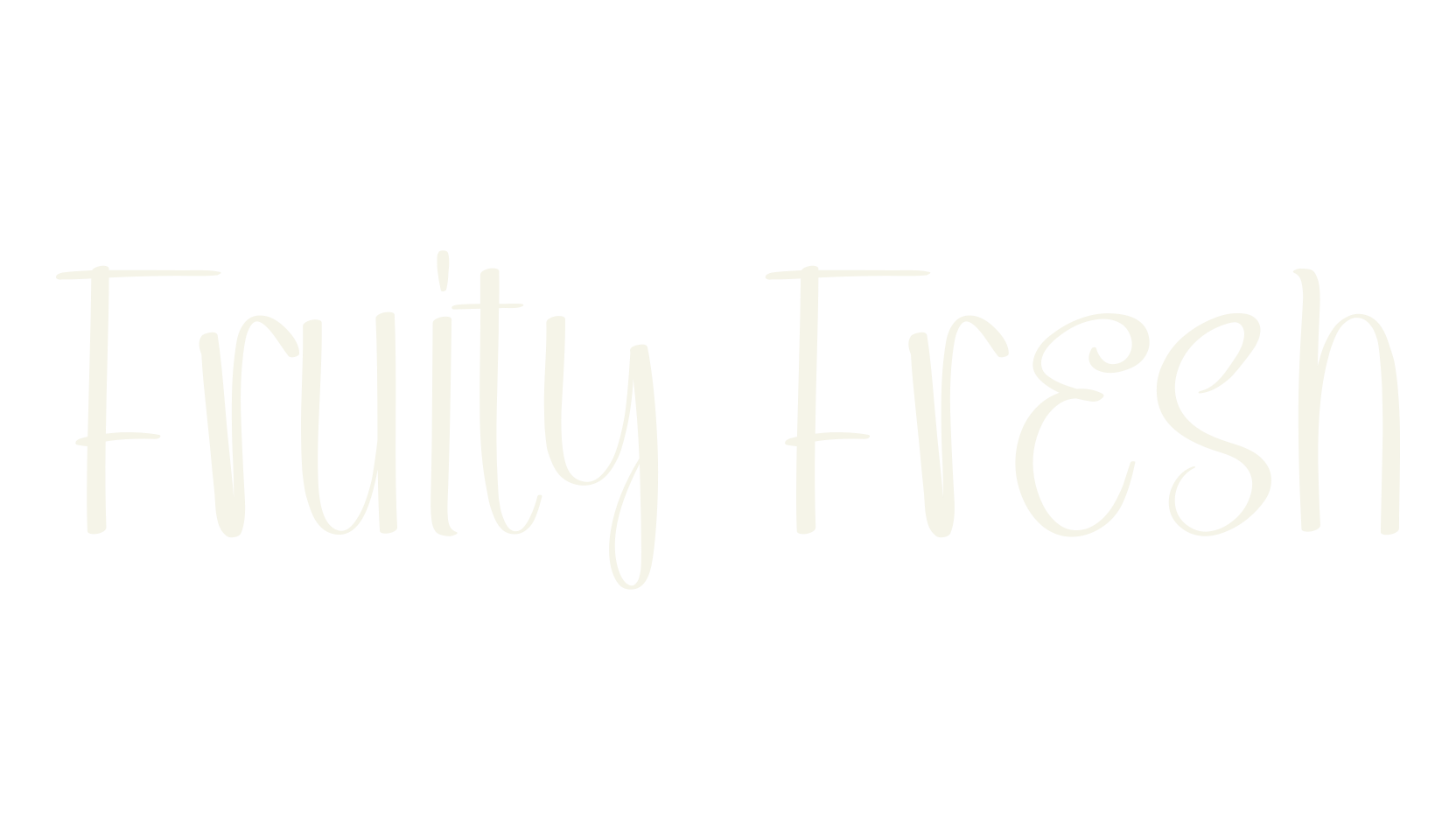 Fruity Fresh, cafe font preview