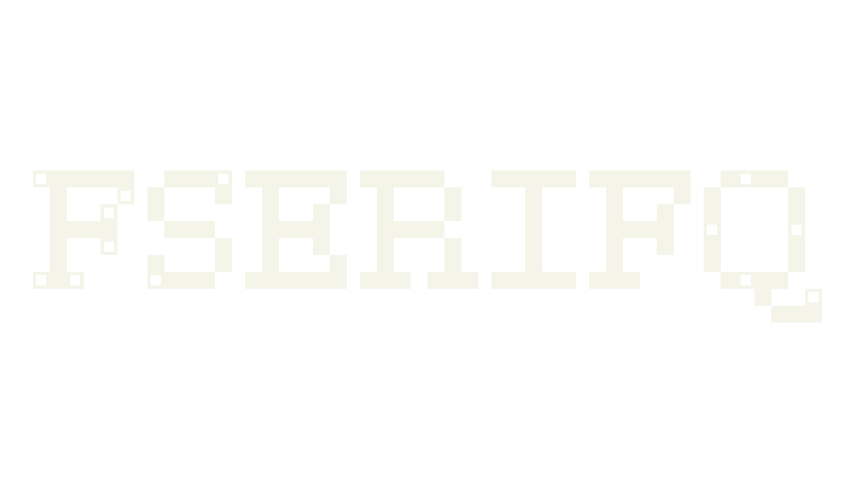 FSerifQ, serif font preview