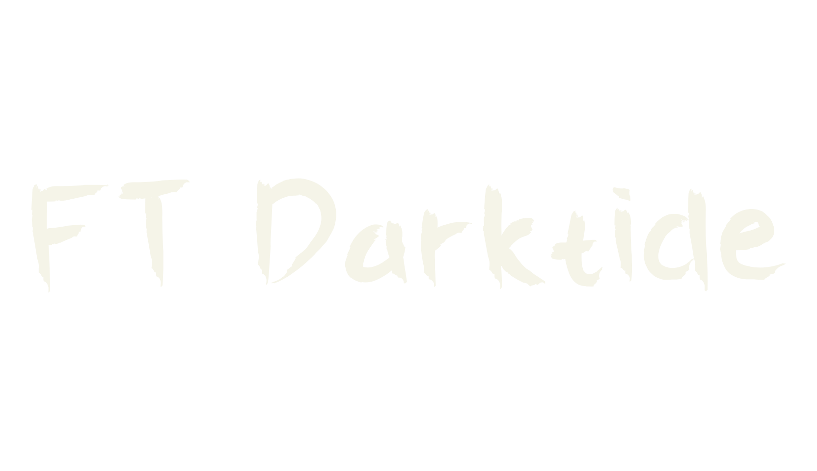 FT Darktide, horror font preview