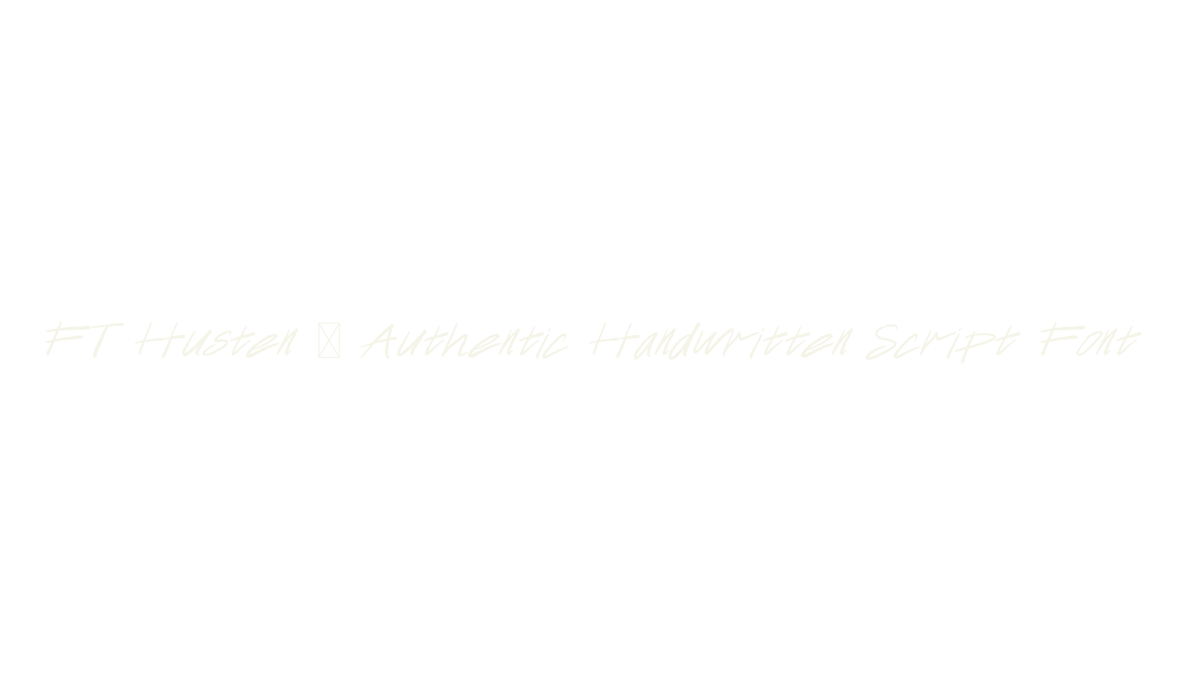 FT Husten – Authentic Handwritten Script Font, script font preview
