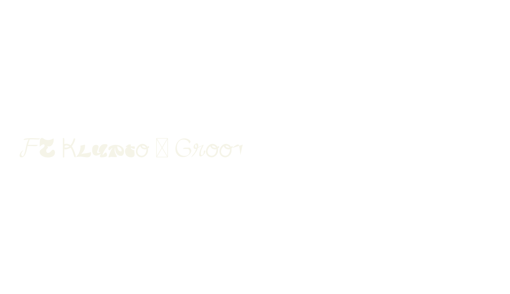 FT Klypto – Groovy Display Typeface, art deco font preview