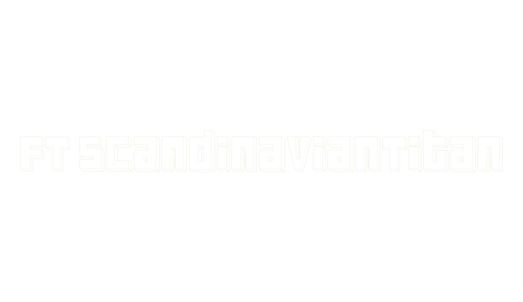 FT ScandinavianTitan, 3d font preview