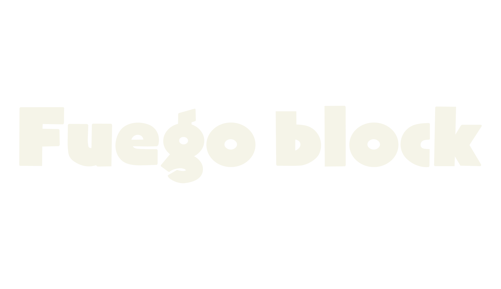 Fuego block, block font preview