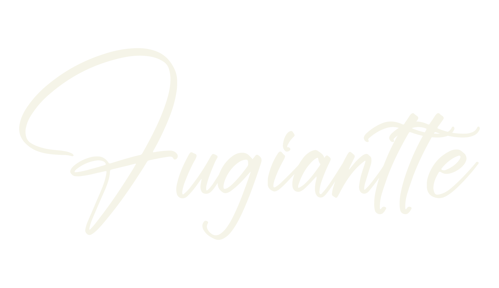 Fugiantte, cursive font preview