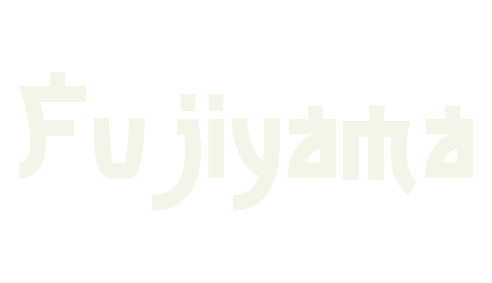 Fujiyama, lettering font preview