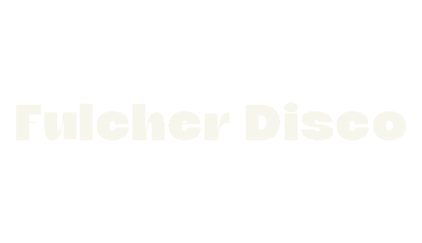 Fulcher Disco, logo font preview