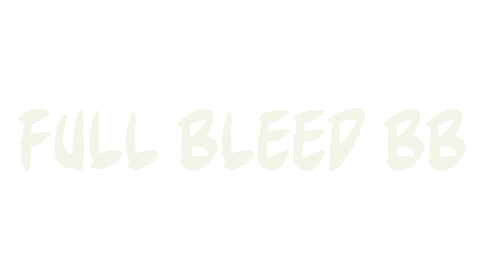 Full Bleed BB, display market font preview