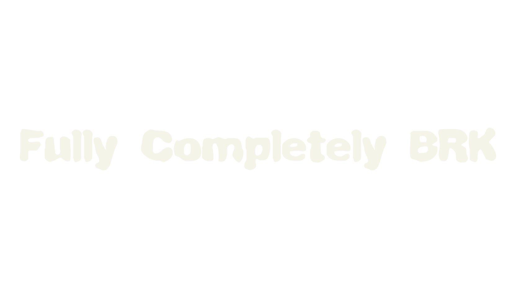 Fully Completely BRK, display font preview