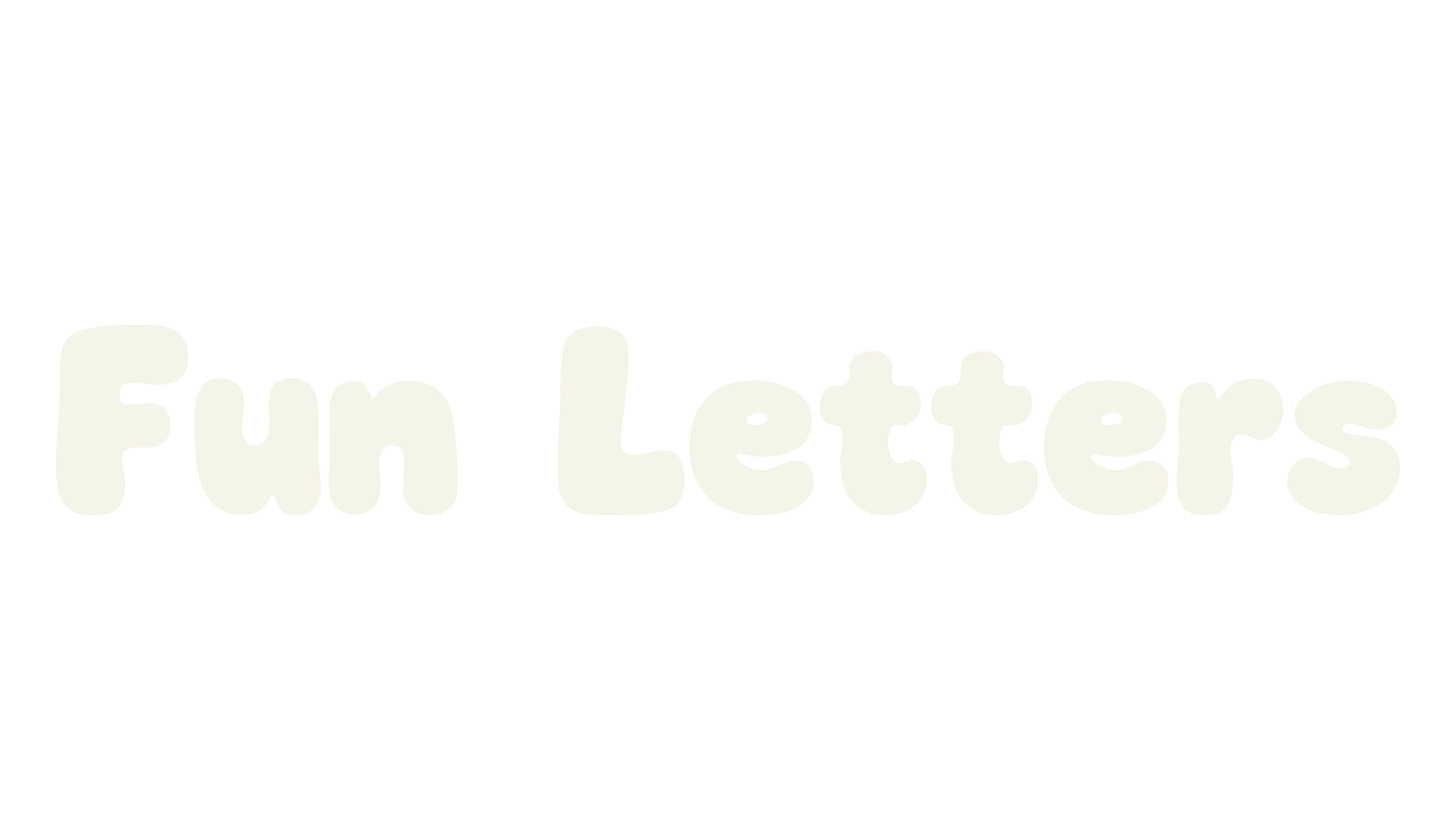 Fun Letters, fantasy font preview