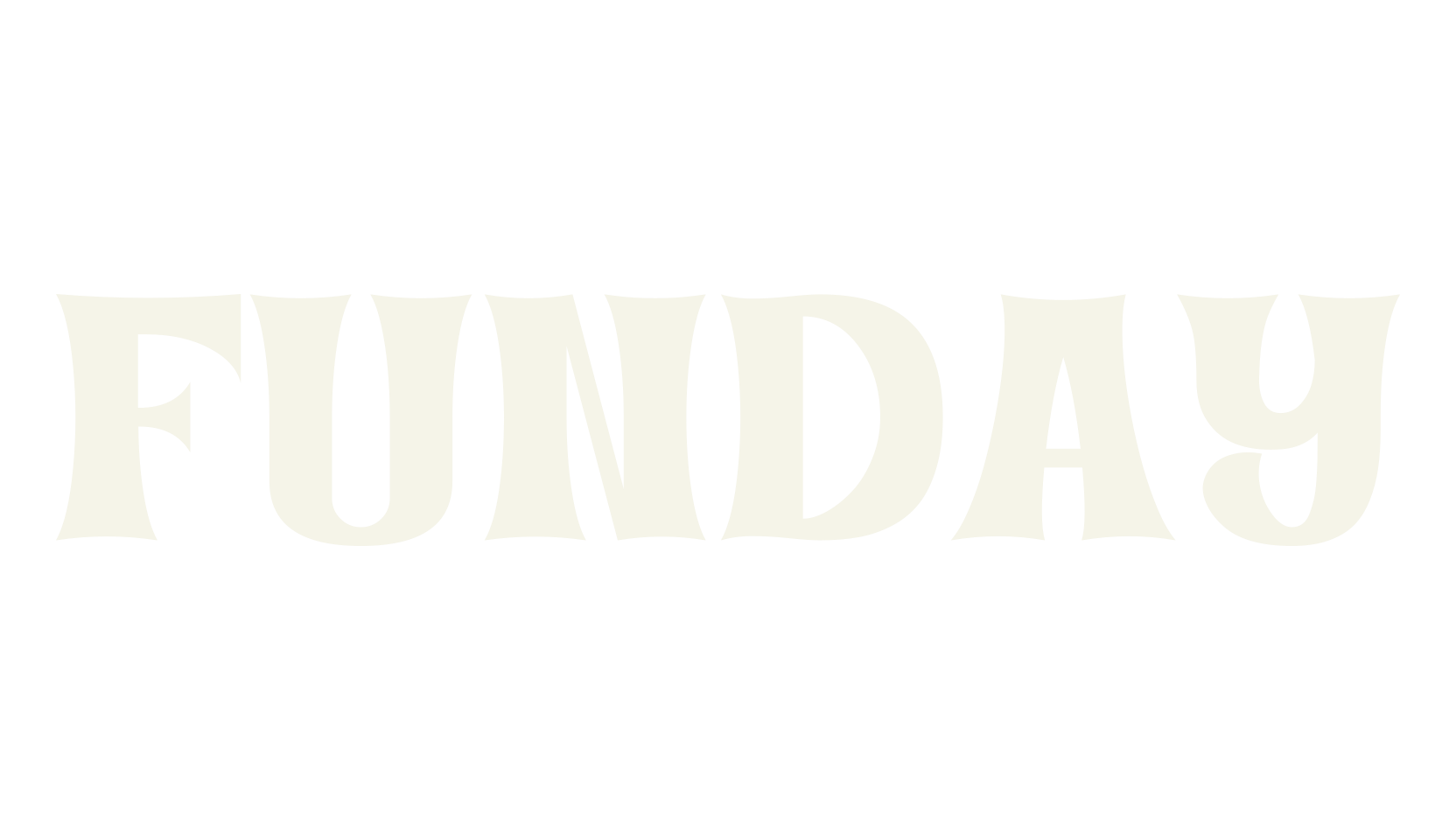 FUNDAY, movies font preview
