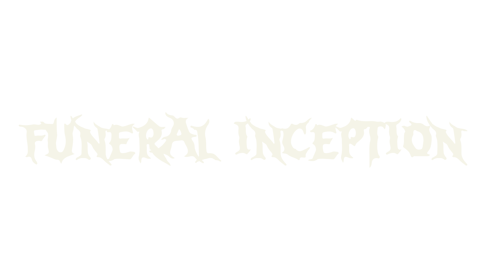 FUNERAL INCEPTION, death metal font preview