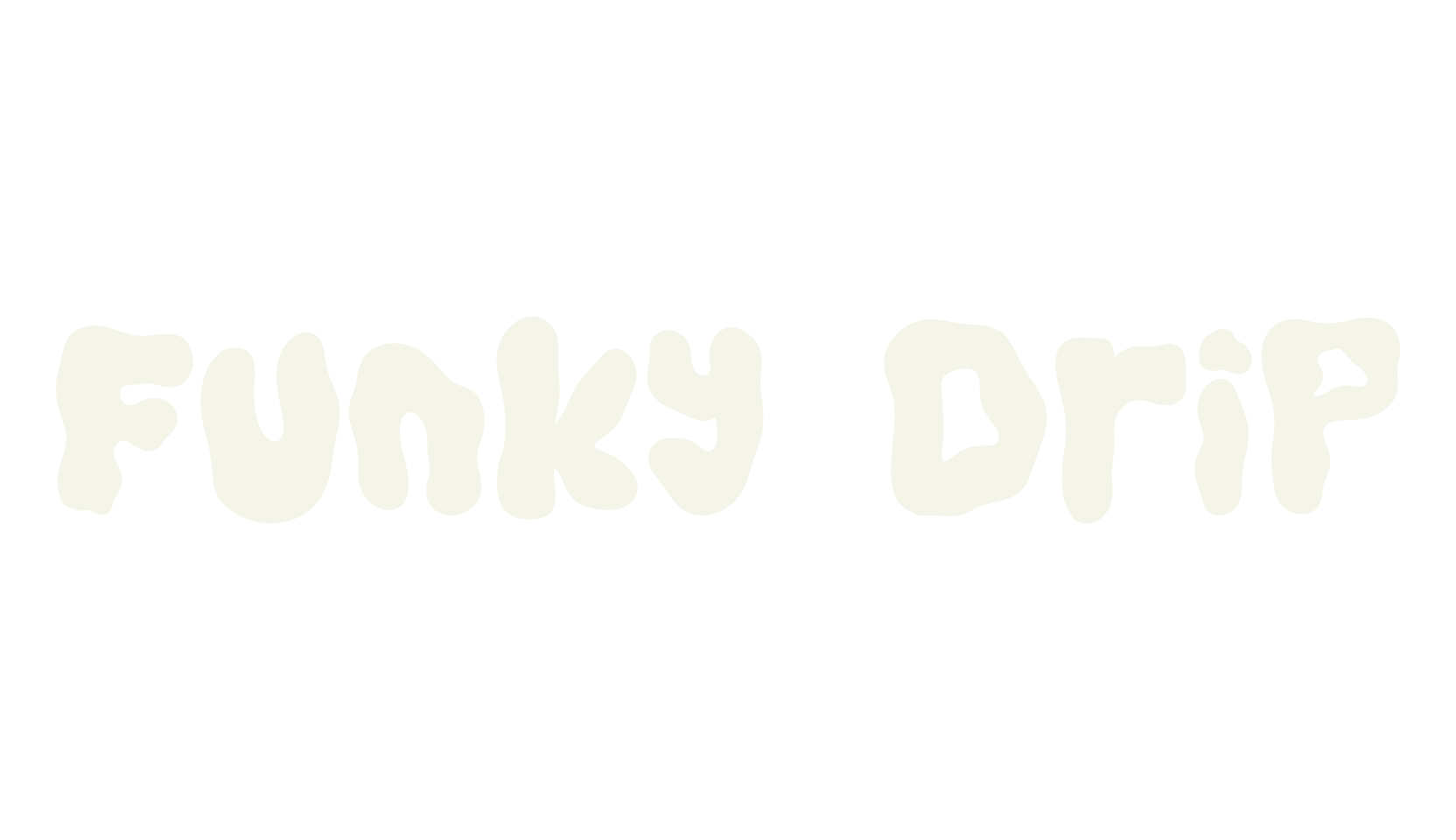 Funky Drip, dripping font preview