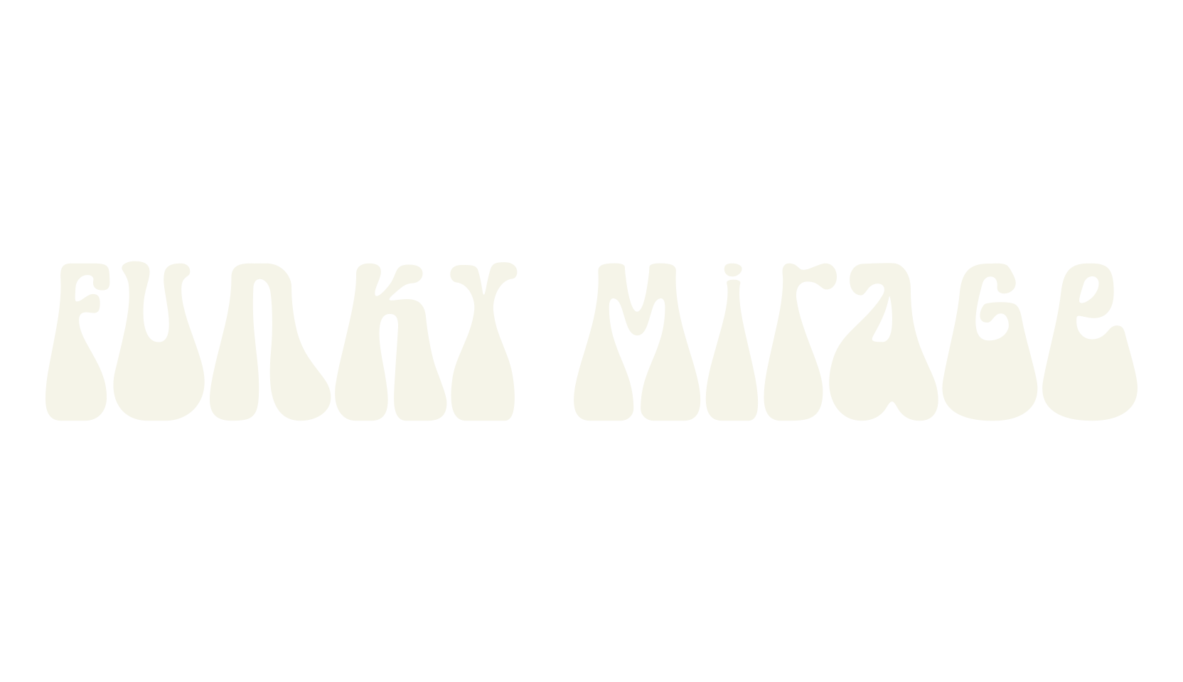 Funky Mirage, retro font preview