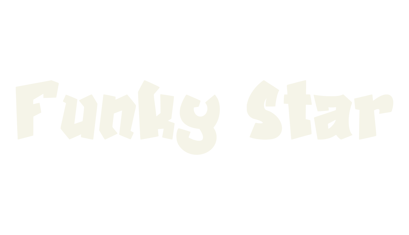 Funky Star, west coast font preview
