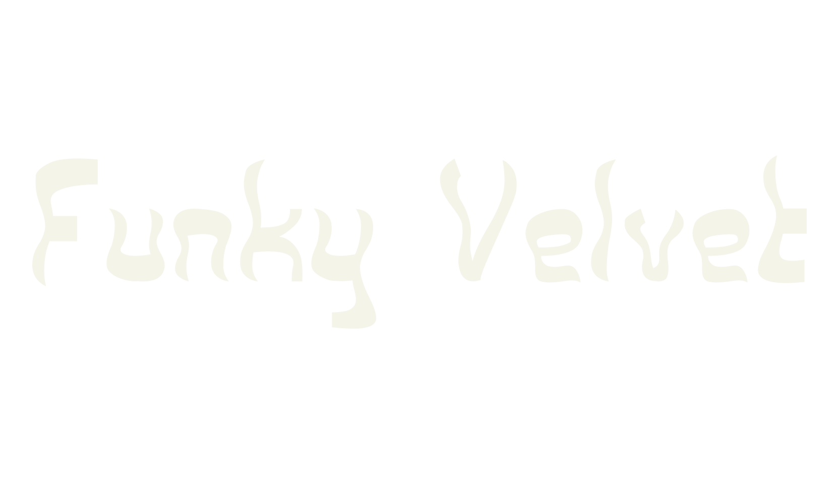 Funky Velvet, display market font preview