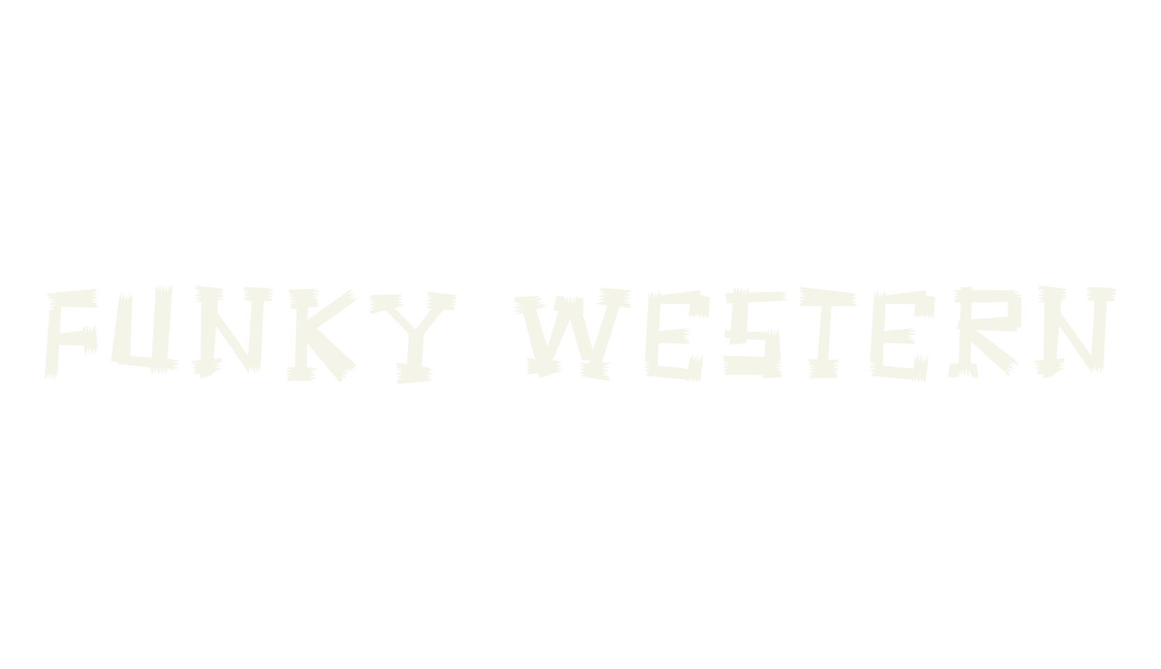 Funky Western, funky font preview