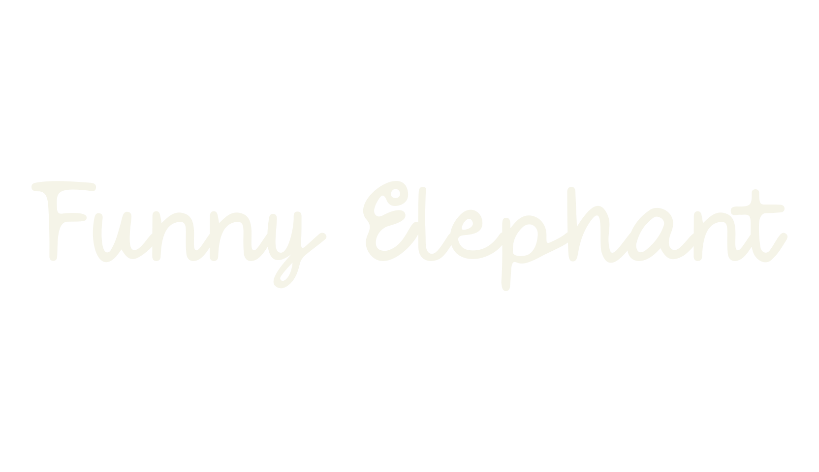 Funny Elephant, calligraphy font preview