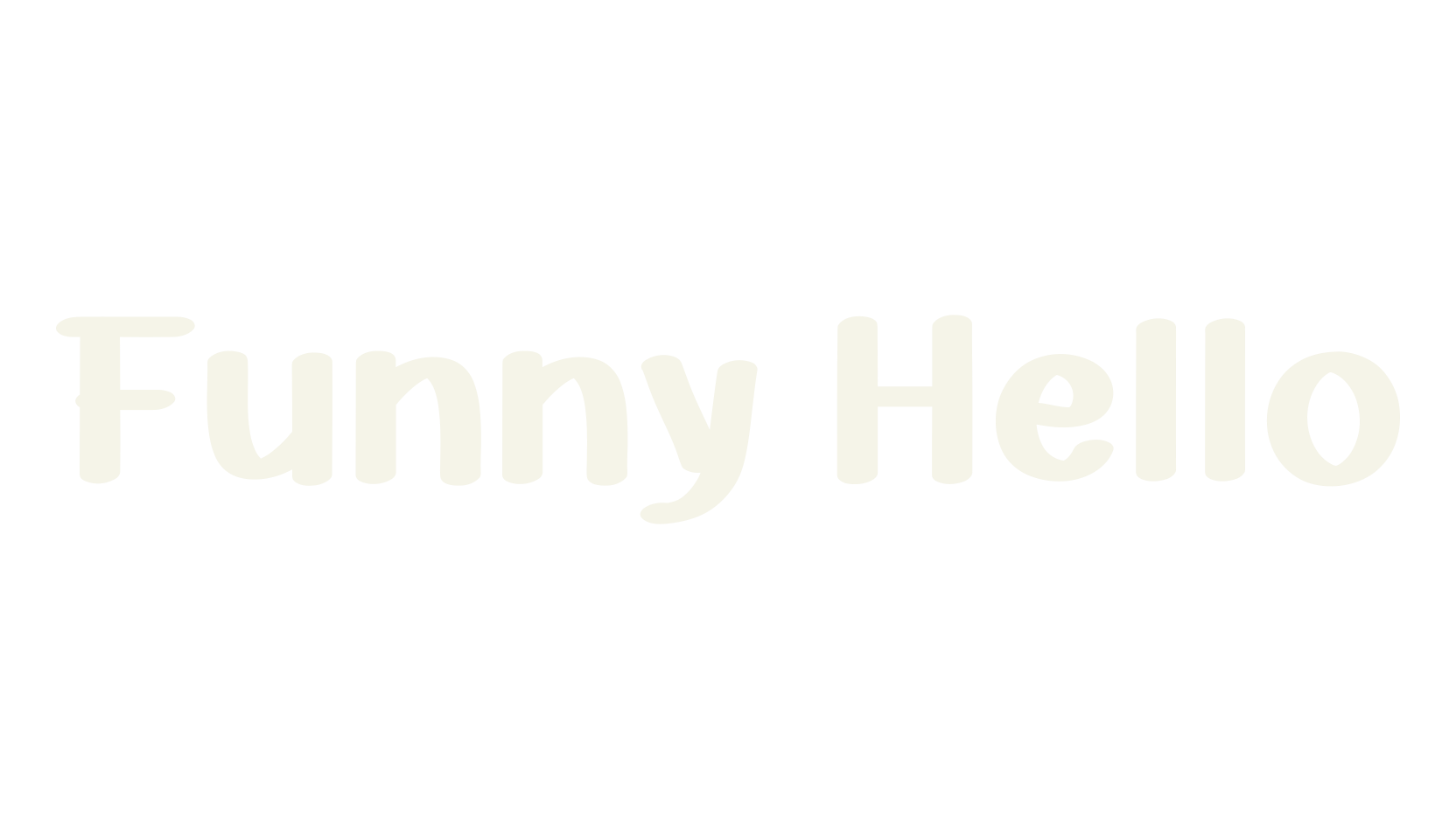 Funny Hello, sans serif font preview