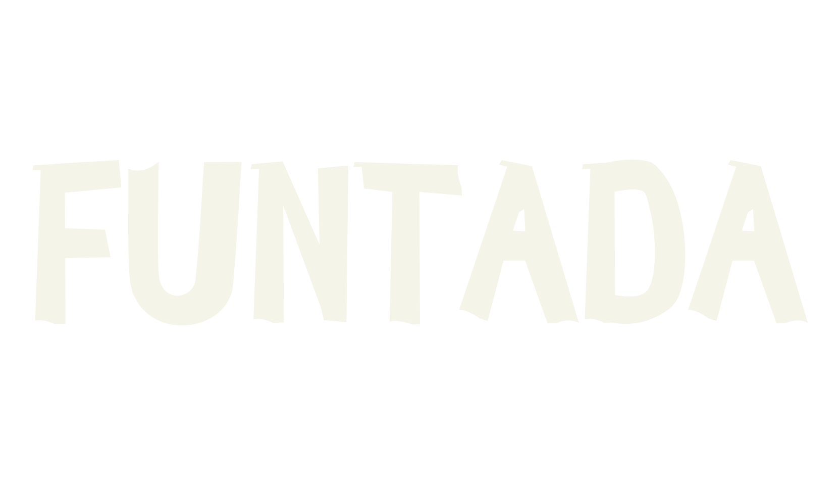 FUNTADA, cartoon font preview