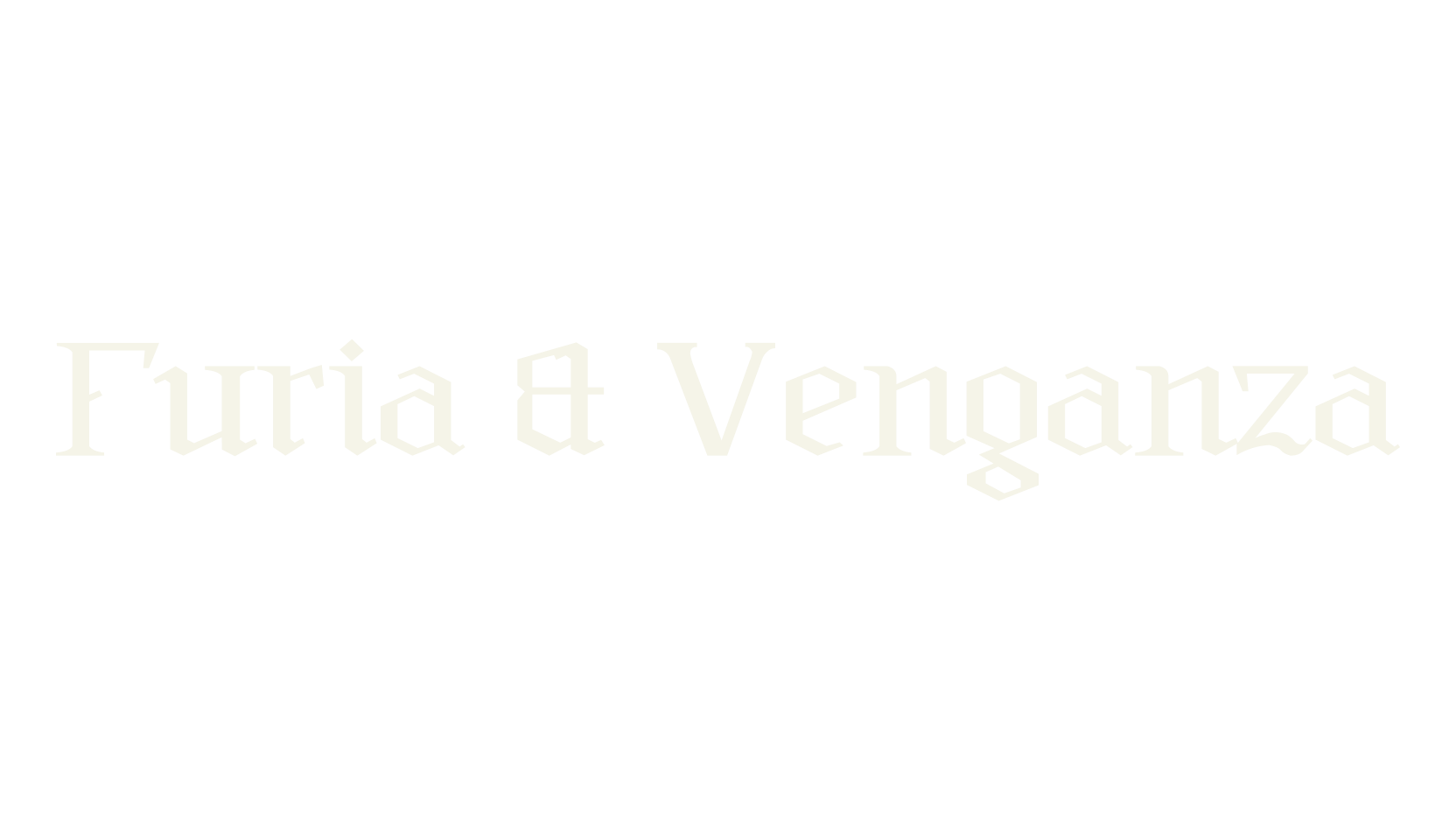 Furia & Venganza, gothic font preview