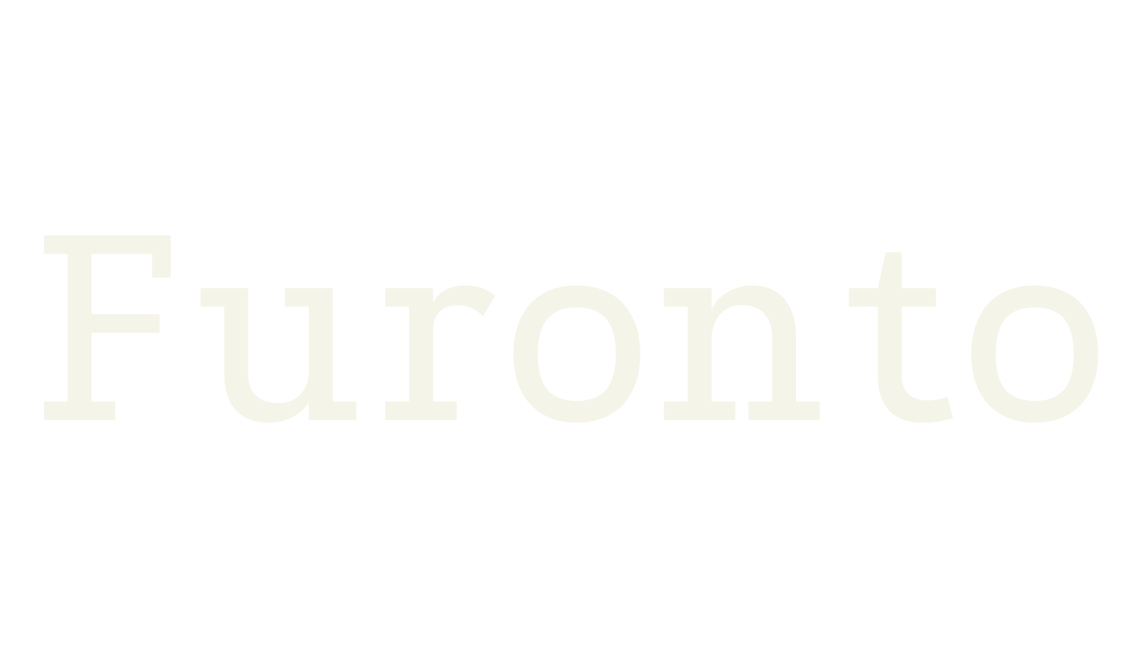 Furonto, famous font preview