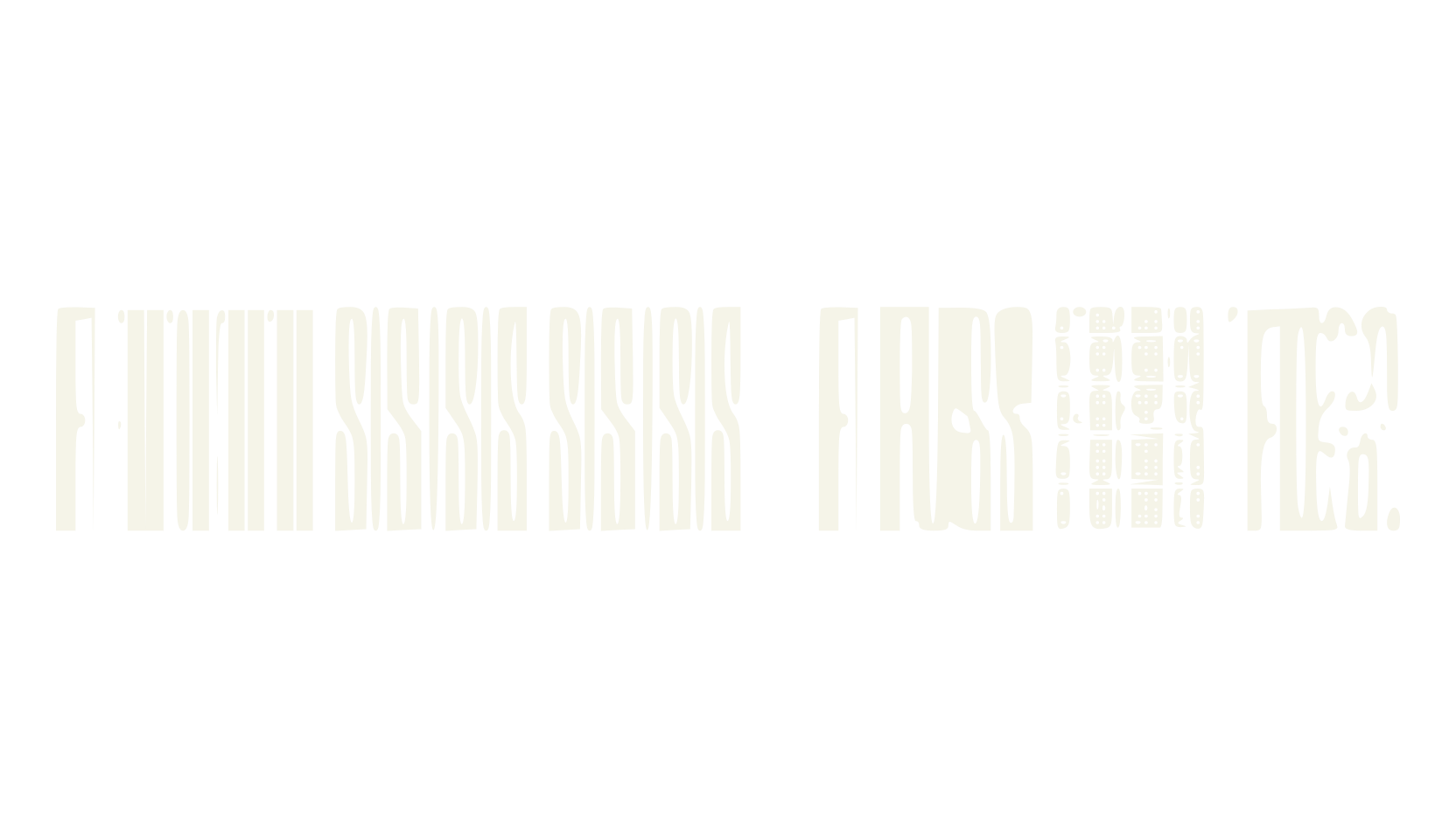 Fuss Font, logo font preview
