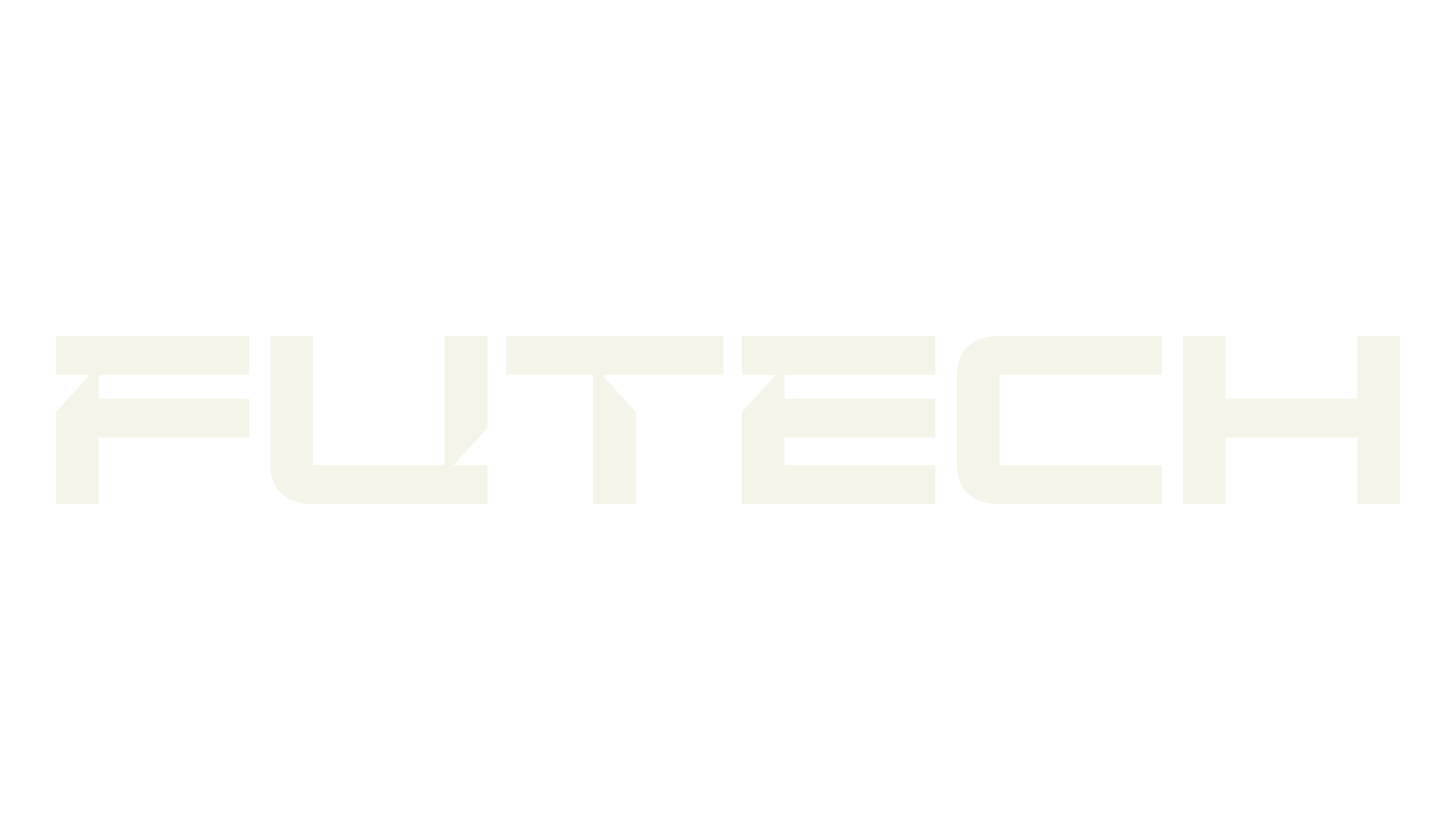 Futech, logo font preview