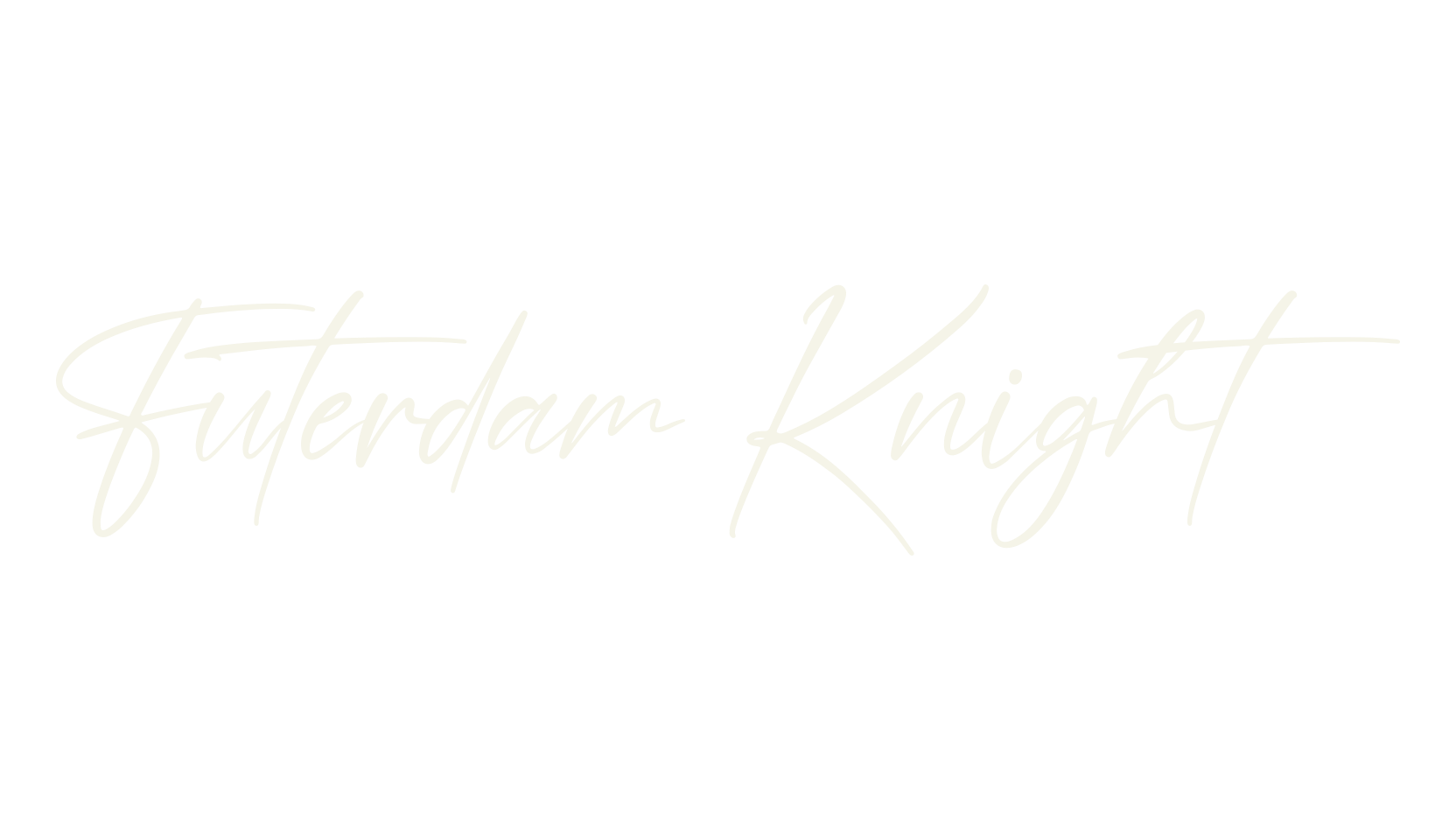 Futerdam Knight, script font preview