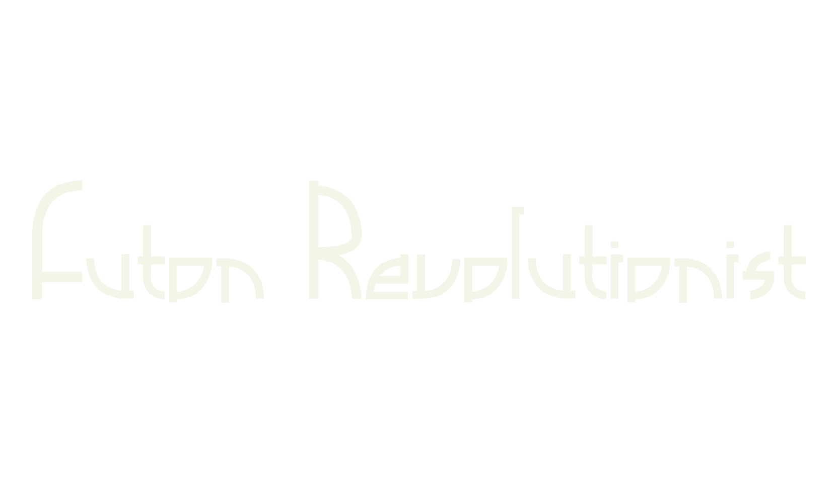 Futon Revolutionist, futuristic font preview