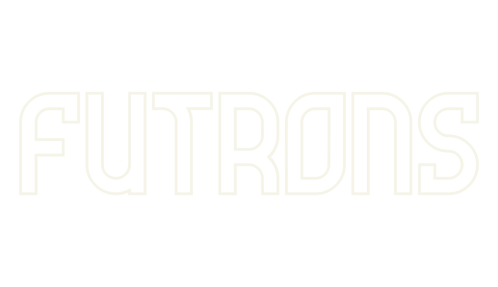 Futrons, futuristic font preview