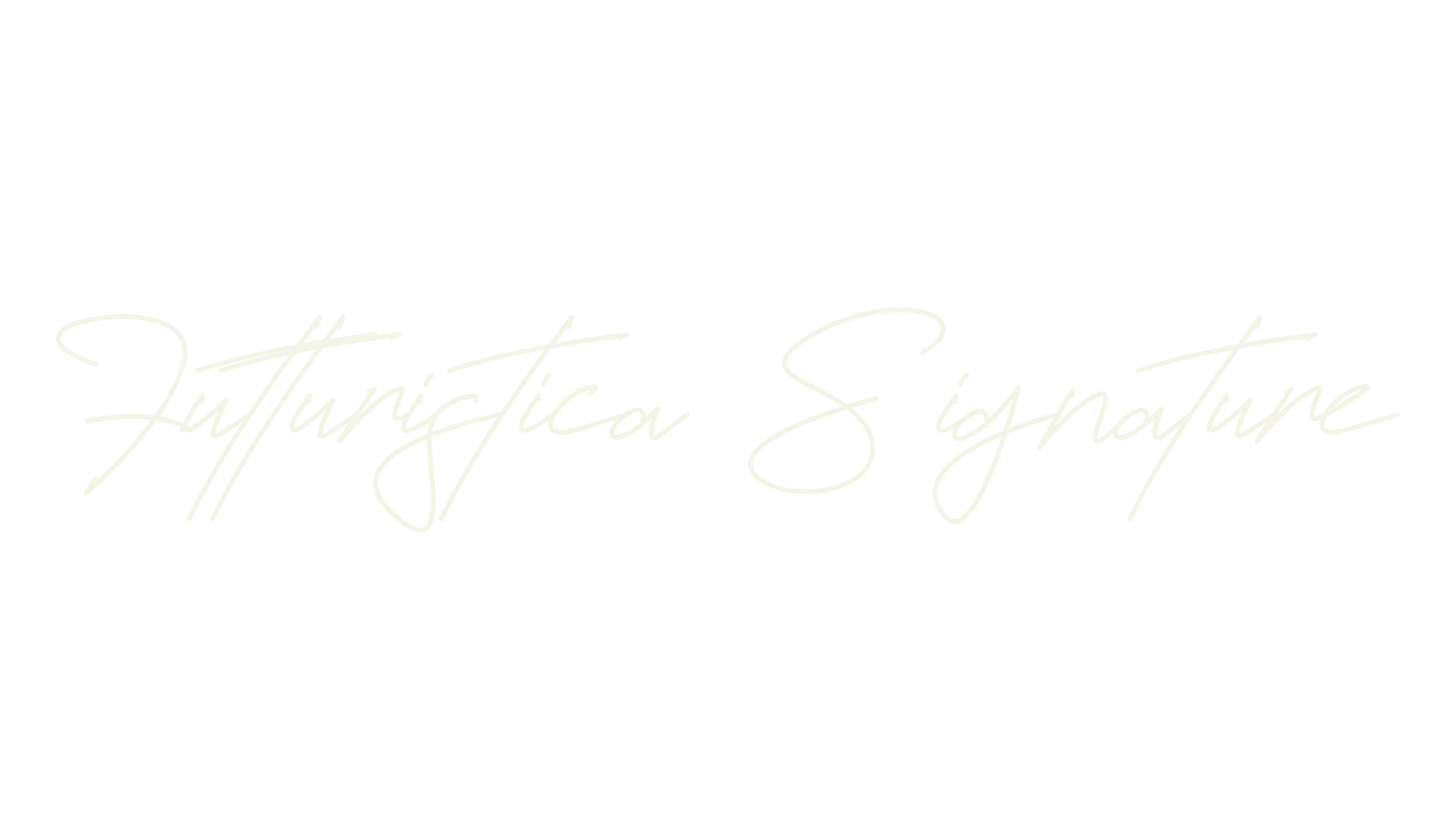 Futturistica Signature, signature font preview