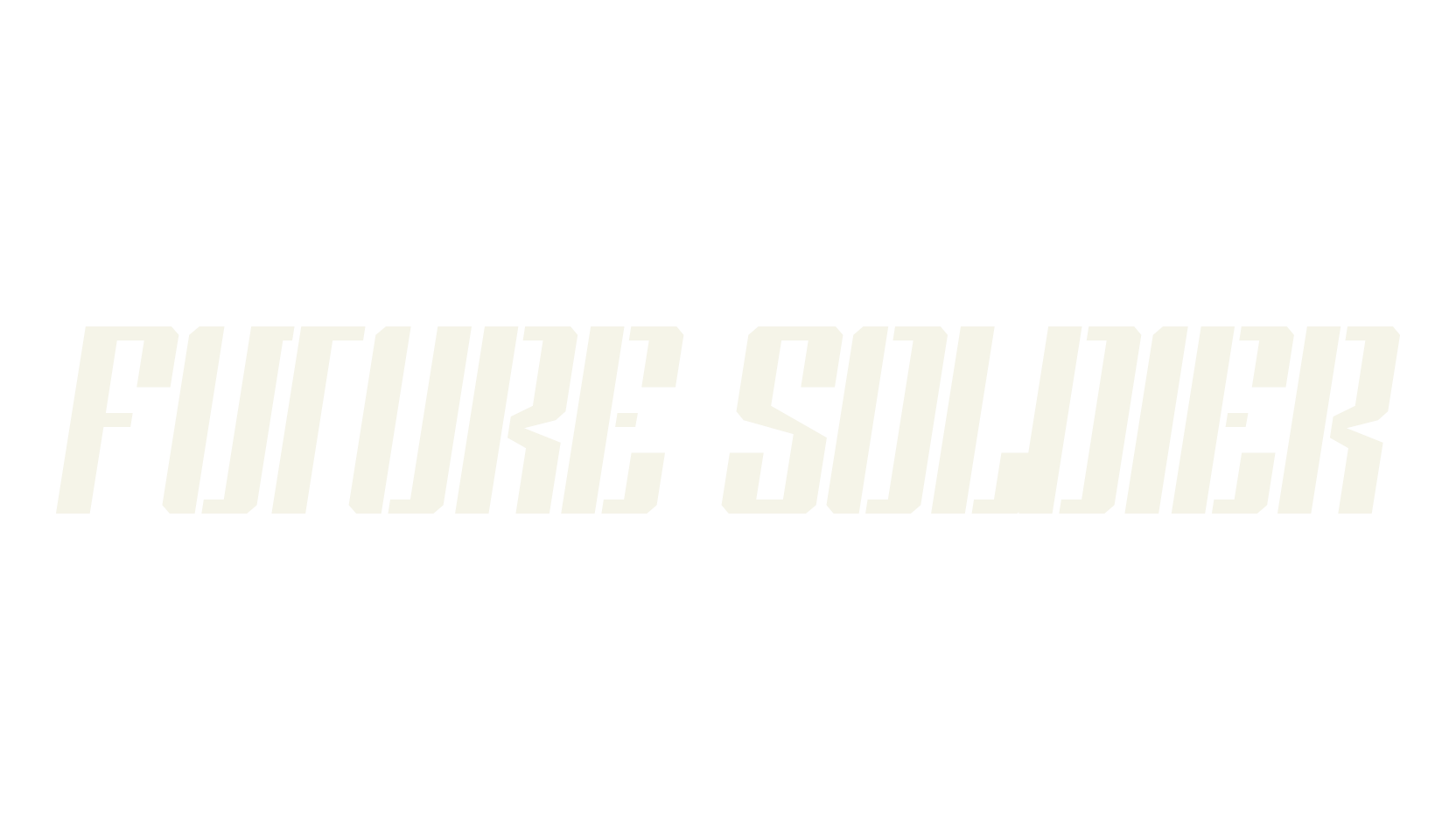 Future Soldier, stencil font preview