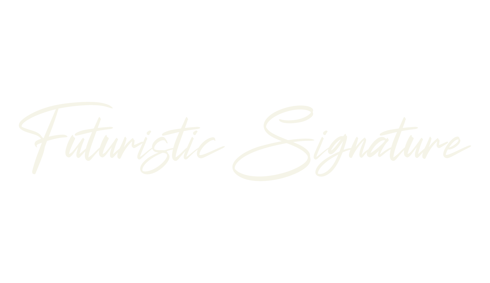 Futuristic Signature, handwriting font preview