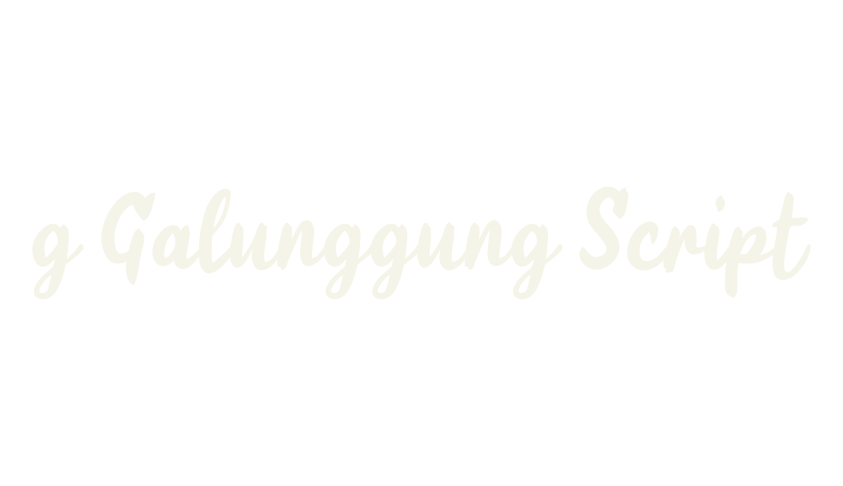 g Galunggung Script, fashion script font preview