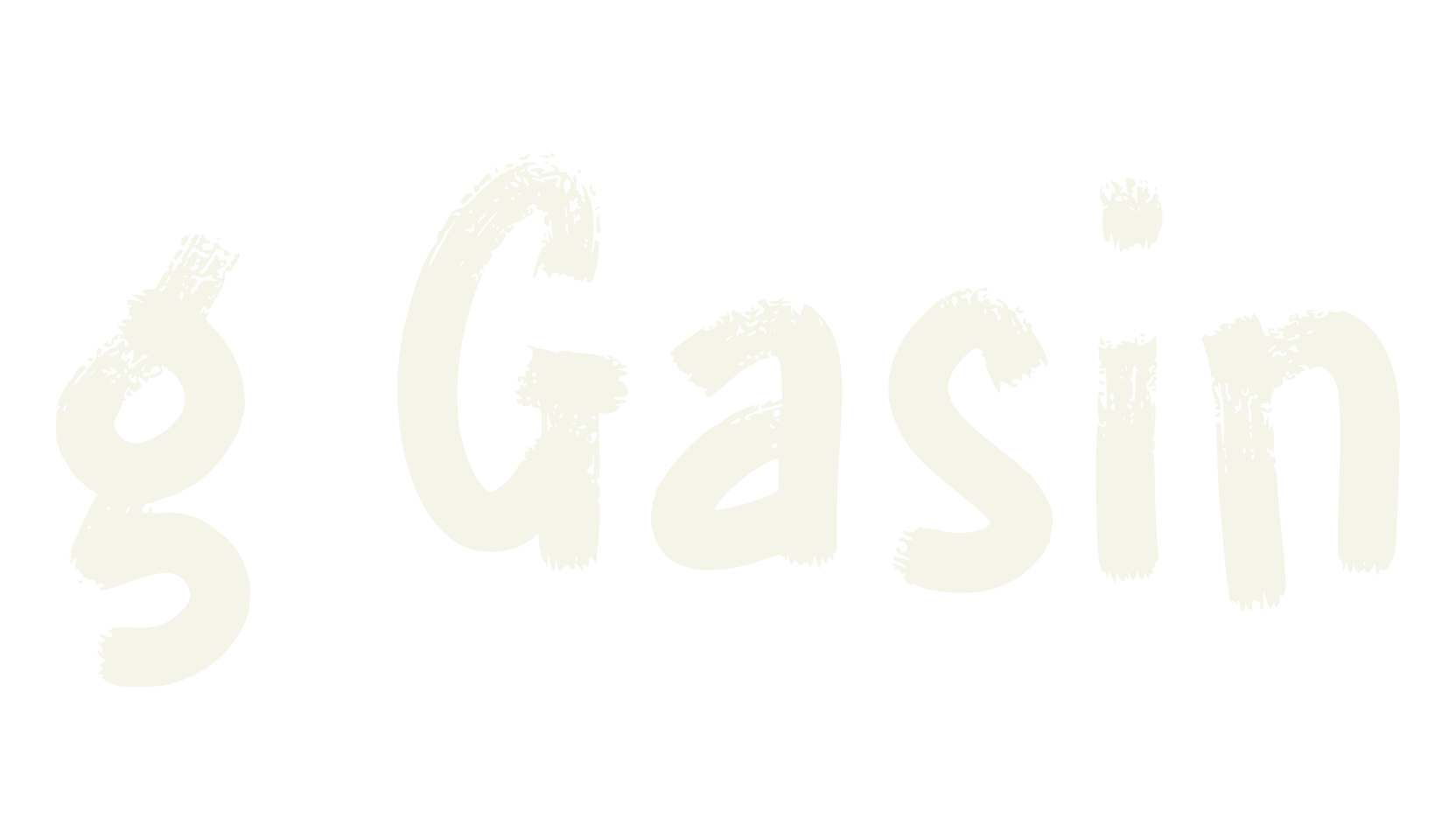 g Gasin, fancy font preview